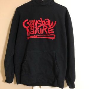Crenshaw By Nature Black and Red Medium Hoodie